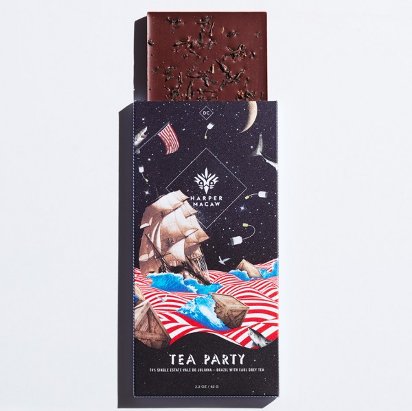 The (Very) Political Selection chocolate packaging by Design Army for Harper Macaw based on the partisan presidential election primaries