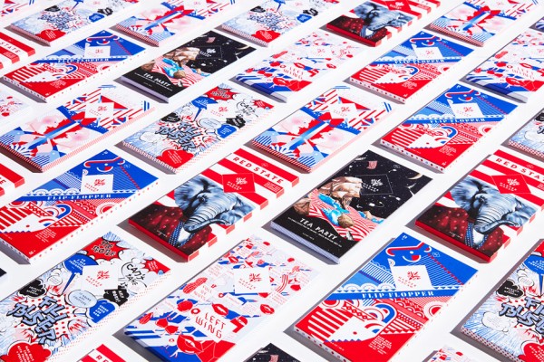 The (Very) Political Selection chocolate packaging by Design Army for Harper Macaw based on the partisan presidential election primaries