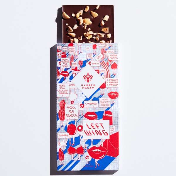 The (Very) Political Selection chocolate packaging by Design Army for Harper Macaw based on the partisan presidential election primaries