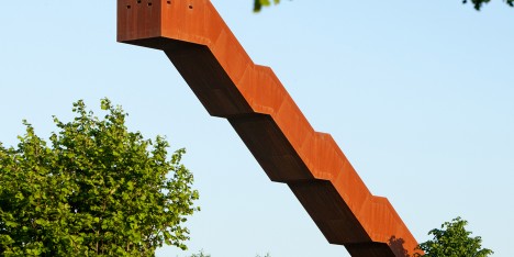 Gravity-defying staircase by Close to Bone climbs up into the sky