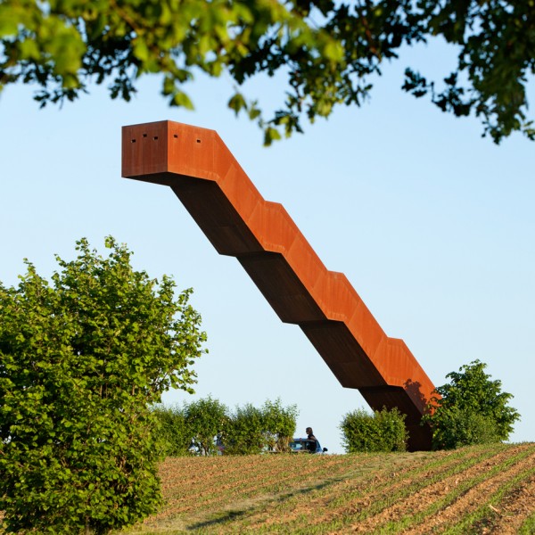 Gravity-defying staircase by Close to Bone climbs up into the sky