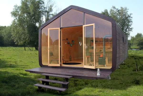 wikkelhouse is a cardboard modular building system by fiction factory in the Netherlands
