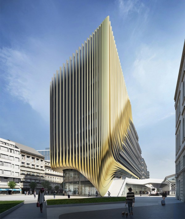 Zaha Hadid Architects presents plans for new Prague business district