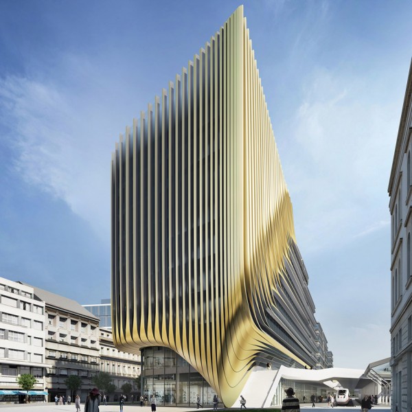 Zaha Hadid Architects presents plans for new Prague business district