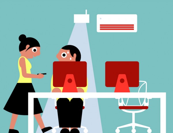 Haworth white paper sensor technology future office design research illustration
