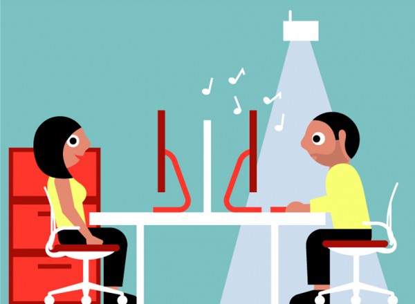 Haworth white paper sensor technology future office design research illustration