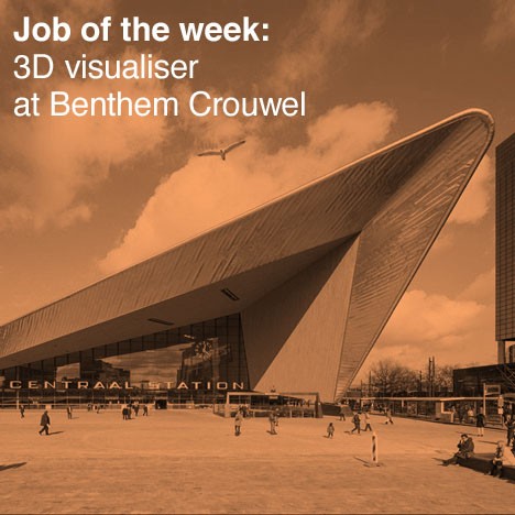 Job of the week: 3D visualiser at Benthem Crouwel Architects