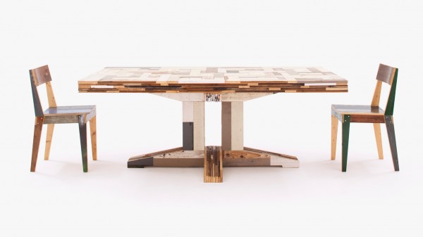 Scrapwood furniture by Piet Hein Eek