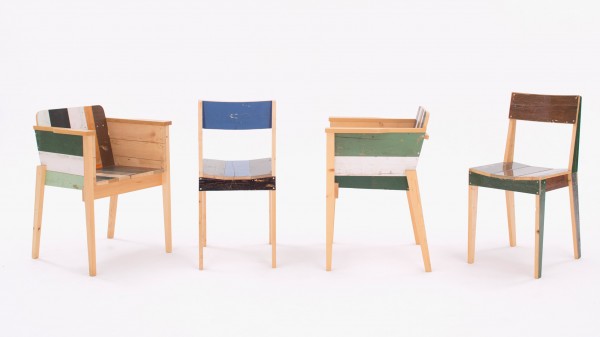 Scrapwood furniture by Piet Hein Eek