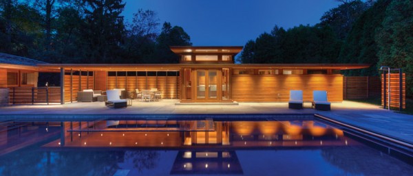 The Adelman House designed by Frank Lloyd Wright has been Renovated by Kubala Washatko Architects