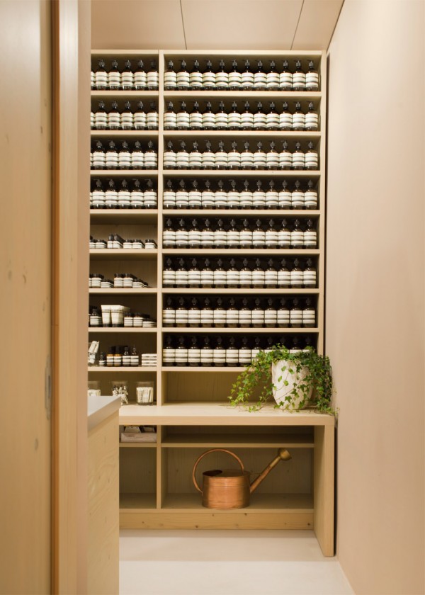 Aesop interior in Dusseldorf, Germany by Snøhetta