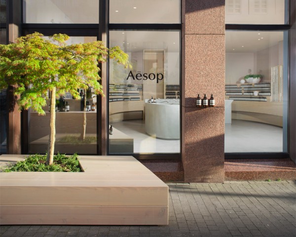 Aesop interior in Dusseldorf, Germany by Snøhetta