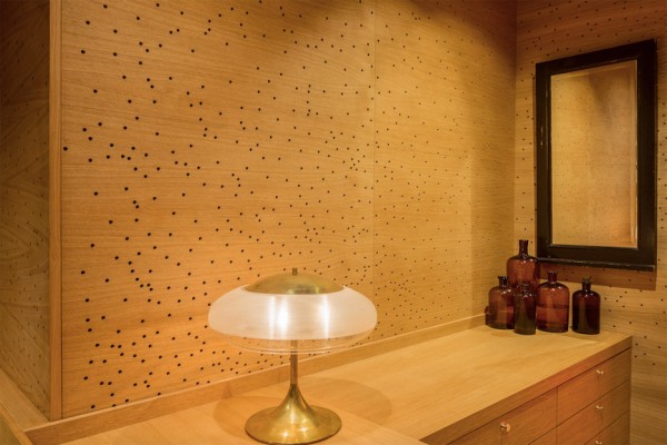 Aesop store in Oslo designed by Snøhetta covered with three dimensional oak panels