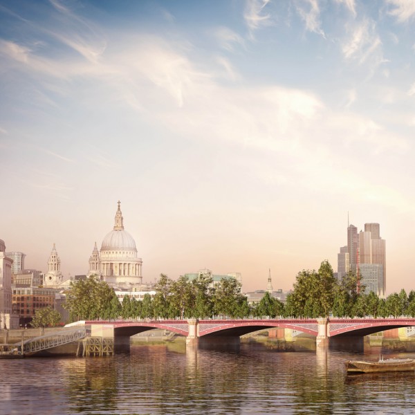 Allies and Morrison proposes alternative Garden Bridge at existing Blackfriars crossing