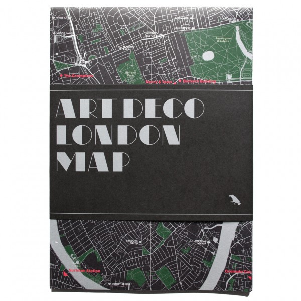 Art Deco London map
