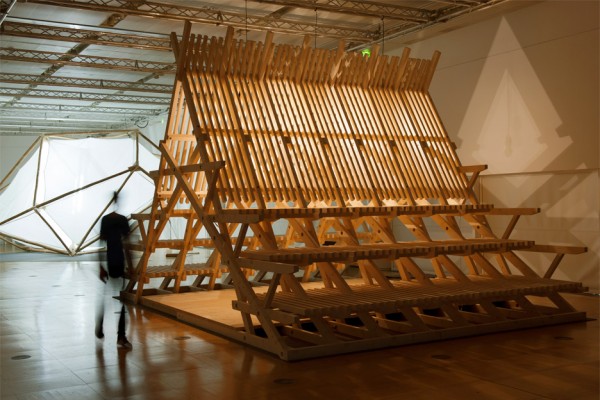 The Magical House installation designed by Atelier Bow Wow and Didier Faustino at the Japan Cultural Institute of Paris, France