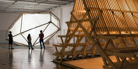 The Magical House installation designed by Atelier Bow Wow and Didier Faustino at the Japan Cultural Institute of Paris, France