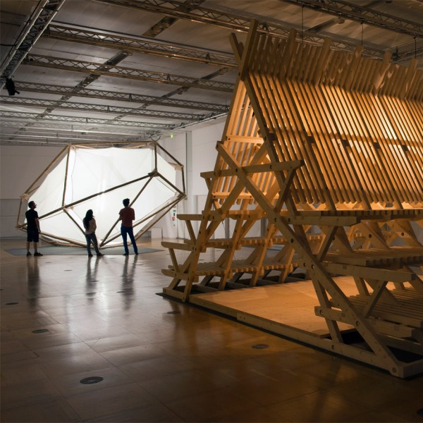 The Magical House installation designed by Atelier Bow Wow and Didier Faustino at the Japan Cultural Institute of Paris, France