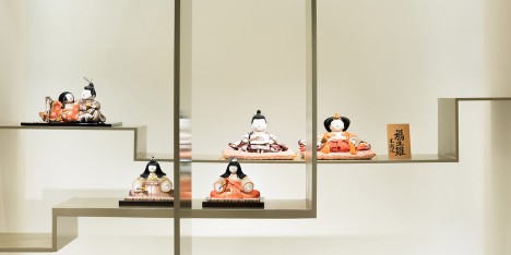Sasaki Architecture and Atelier O design minimal gallery space for traditional porcelain dolls
