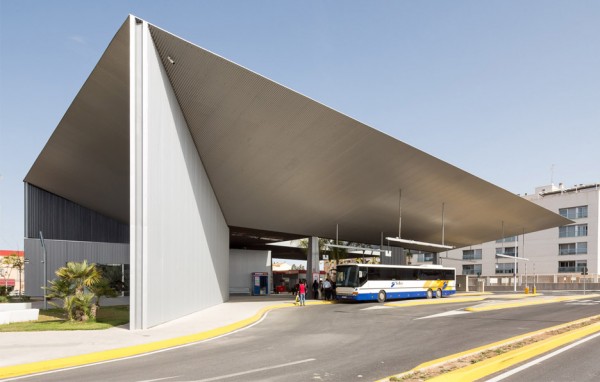 Bus station in Santa Pola, Spain designed by Manuel Lillo and Emilio Vicedo