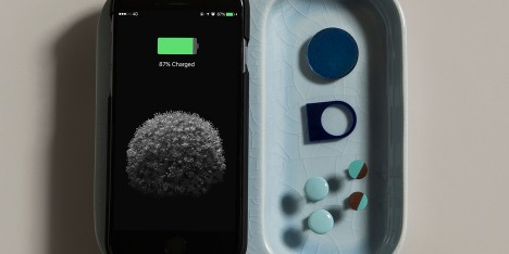 Ceramic Charge Tray's by Benjamin Hubert's brand Layer let you wirelessly charge your smartphone