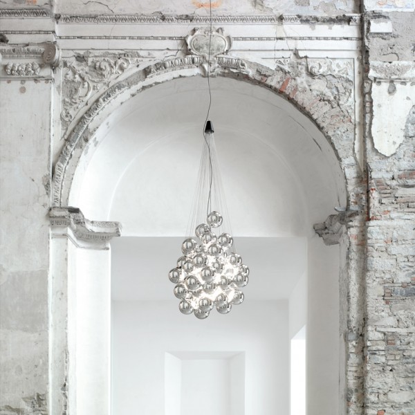 Daniel Rybakken and Francisco Gomez Paz create dramatic chandeliers for Luceplan