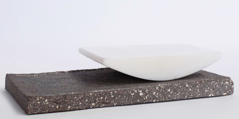 Marble and stone grinder designed by Laetitia De Allegri and Matteo Fogale