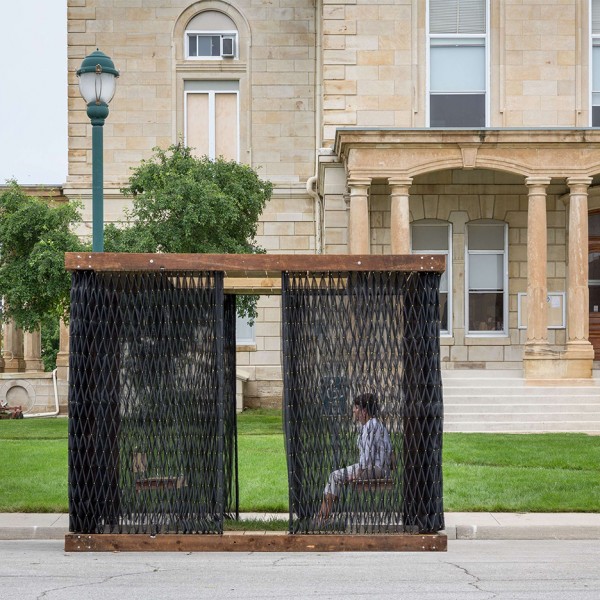 Deployable Smocked Porch by Substance Architecture