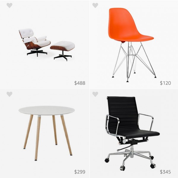 Amazon celebrates Charles Eames’ birthday with pinboard of knockoffs