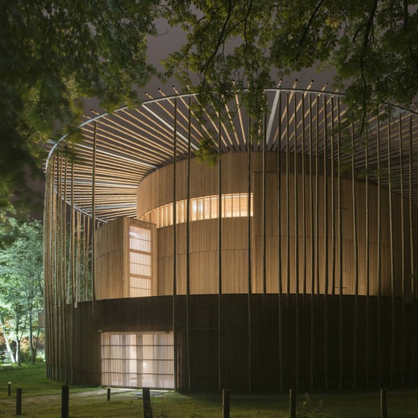 Shakespearean-style wooden theatre by Studio Andrew Todd opens in France