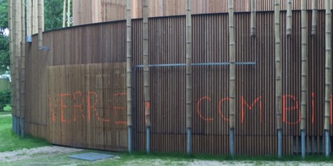 Elizabethan theatre vandalised
