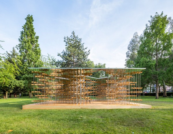 This years Triumph Pavilion by Five Line Projects is based on the theme Energy