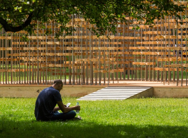 This years Triumph Pavilion by Five Line Projects is based on the theme Energy