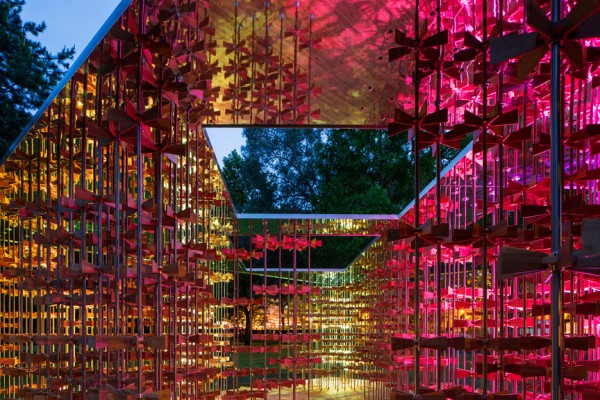 This years Triumph Pavilion by Five Line Projects is based on the theme Energy