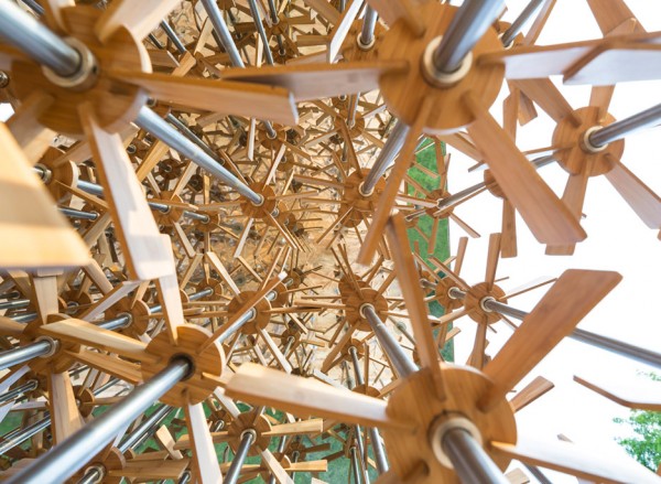 This years Triumph Pavilion by Five Line Projects is based on the theme Energy