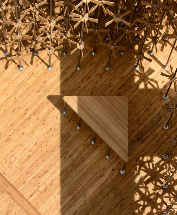This years Triumph Pavilion by Five Line Projects is based on the theme Energy