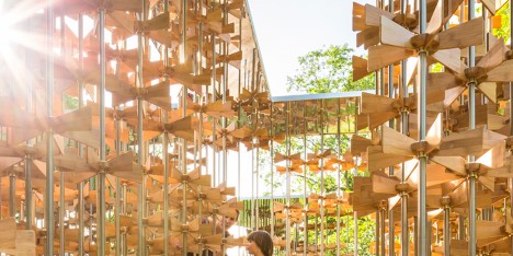 This years Triumph Pavilion by Five Line Projects is based on the theme Energy