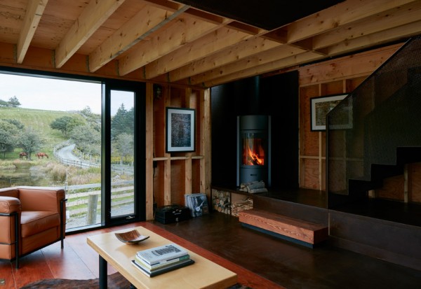 Enough house weathering steel cabin in Nova Scotia by Brian Mackay Lyons