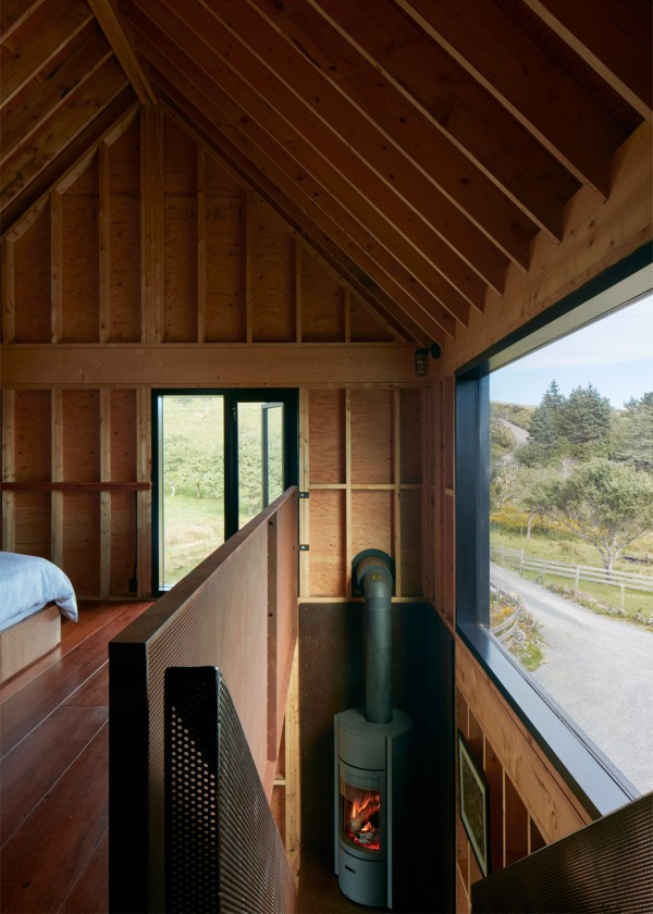 Enough house weathering steel cabin in Nova Scotia by Brian Mackay Lyons