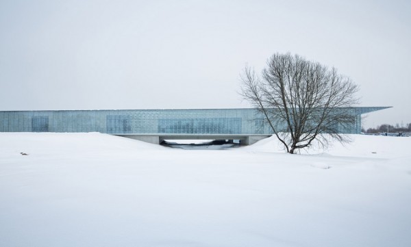 Estonian National Museum by DGT appears to take off from the end of a disused runway