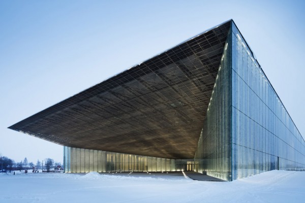 Estonian National Museum by DGT appears to take off from the end of a disused runway