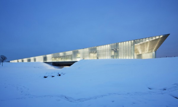 Estonian National Museum by DGT appears to take off from the end of a disused runway