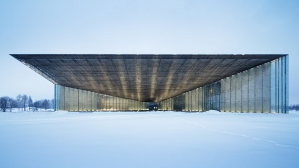 Estonian National Museum by DGT appears to take off from the end of a disused runway