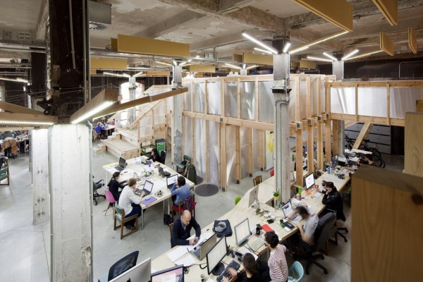 Factoria Cultural Matadero in Madrid by Office for Strategic Spaces repurposes a disused industrial building as a working space