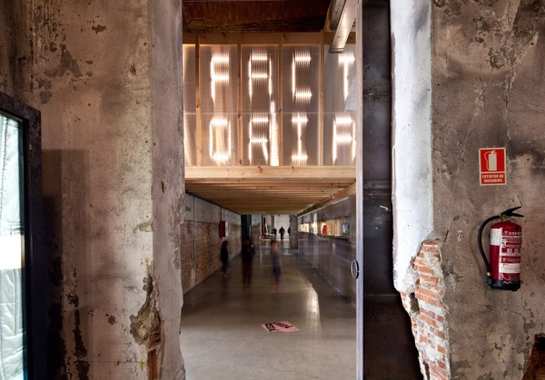 Factoria Cultural Matadero in Madrid by Office for Strategic Spaces repurposes a disused industrial building as a working space