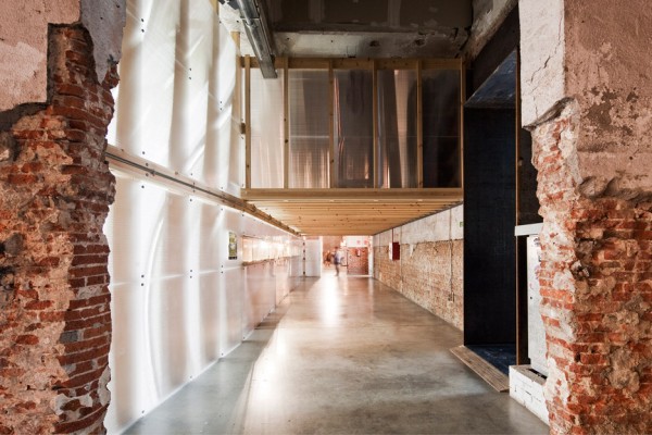 Factoria Cultural Matadero in Madrid by Office for Strategic Spaces repurposes a disused industrial building as a working space
