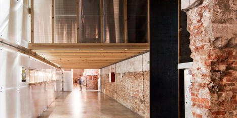 Factoria Cultural Matadero in Madrid by Office for Strategic Spaces repurposes a disused industrial building as a working space