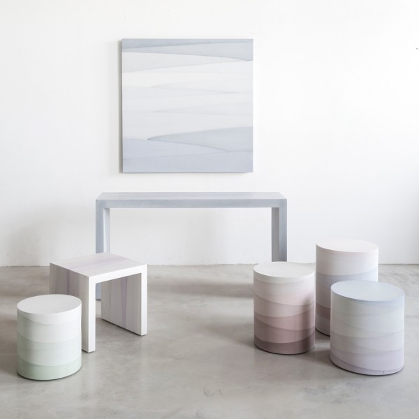 Fade cement furniture by Fernando Mastrangelo