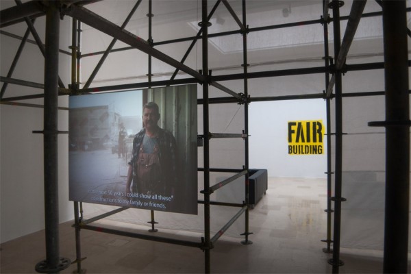 Fair building exhibition and installation at the Polish pavilion for the Venice Architecture Biennale 2016. Photograph by Maciej Jelonek