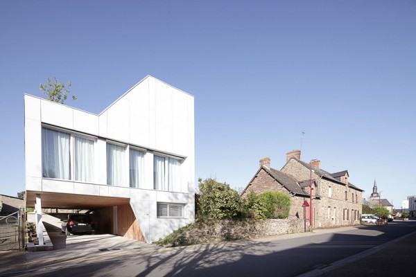 Flying Box Villa by 2A Design, residential architecture in Rennes, France